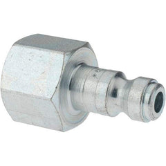Parker - 3/8-18 Female NPTF Tru-Flate Automotive Pneumatic Hose Connector - Steel, 1/4" Body Diam - Americas Industrial Supply