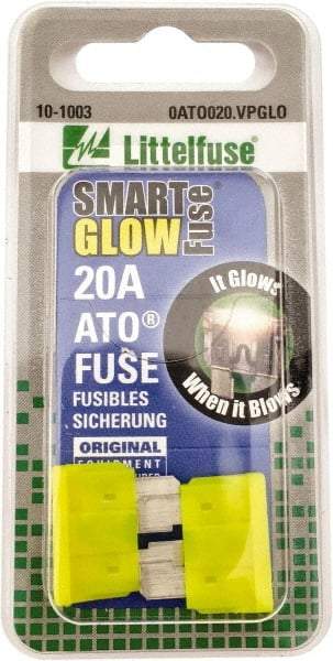 Value Collection - 20 Amp, Automotive Fuse - Yellow, Littlefuse ATO020 - Americas Industrial Supply