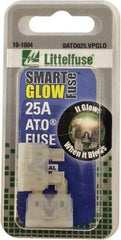 Value Collection - 25 Amp, Automotive Fuse - Clear, Littlefuse ATO025 - Americas Industrial Supply