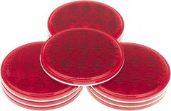 Value Collection - 3" Diam, Red Lens & Reflector - Acrylic - Americas Industrial Supply