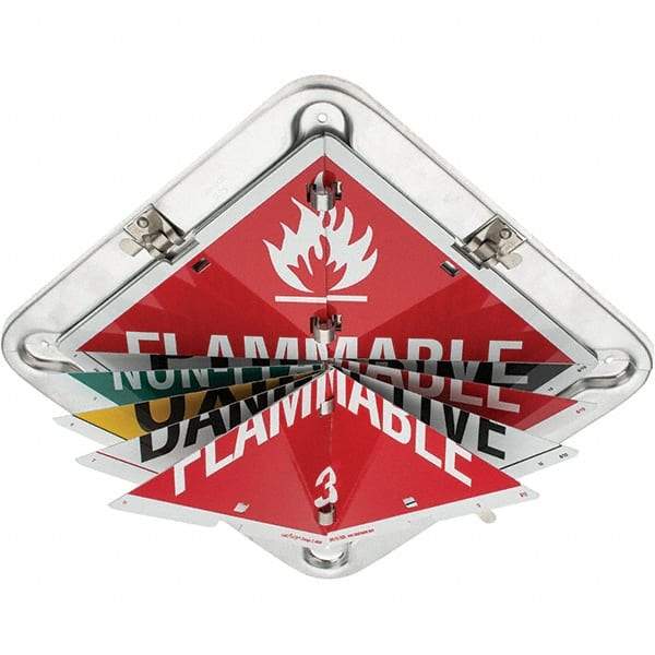 Value Collection - DOT Flip Placards Type: Split Back Number of Legends: 8 - Americas Industrial Supply