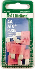 Value Collection - 4 Amp, 32 VAC/VDC, Automotive Fuse - 3/4" Long, Pink, Littlefuse ATO004 - Americas Industrial Supply