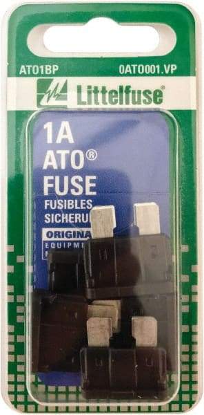 Value Collection - 1 Amp, 32 VAC/VDC, Automotive Fuse - 3/4" Long, Black, Littlefuse ATO001 - Americas Industrial Supply