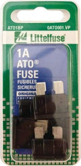 Value Collection - 1 Amp, 32 VAC/VDC, Automotive Fuse - 3/4" Long, Black, Littlefuse ATO001 - Americas Industrial Supply