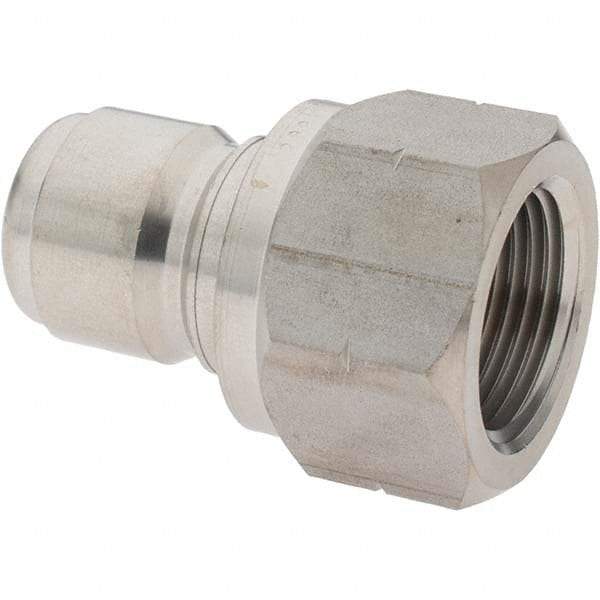 Parker - 3/4-14 Thread 303 Stainless Steel Hydraulic Hose Coupler - 3,000 psi, -12 Hose Size, 3/4" Hose Diam - Americas Industrial Supply