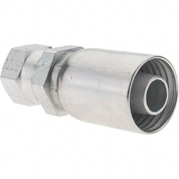 Parker - 7/8-14 Female JIC Steel Hydraulic Hose Female JIC 37° Swivel & Straight Fitting - -10 Hose Size, 5/8" Hose Diam - Americas Industrial Supply