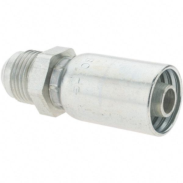Parker - 7/8-14 Male SAE(JIC) Steel Hydraulic Hose Male SAE 37° JIC Rigid Fitting - -8 Hose Size, 1/2" Hose Diam - Americas Industrial Supply