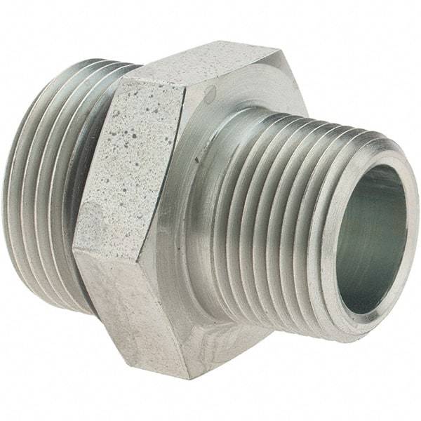 Parker - 1-5/16-12 SAE ORB Steel Hydraulic Hose Adapter - 4,500 psi, -16 Hose Size, 1" Hose Diam - Americas Industrial Supply