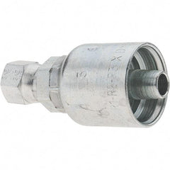 Parker - 1/4 Thread Hydraulic Hose Fitting - -6 Hose Size, 3/8" Hose Diam - Americas Industrial Supply