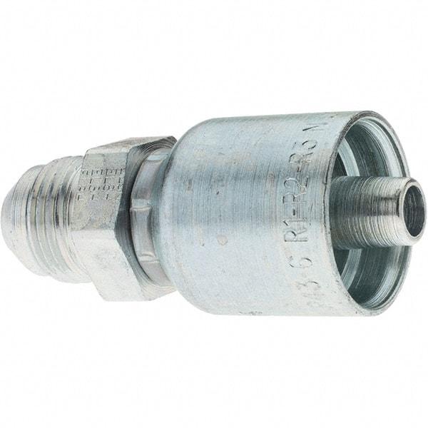 Parker - 3/4-16 Male JIC Hydraulic Hose Male SAE 37° JIC Rigid Fitting - -6 Hose Size, 3/8" Hose Diam - Americas Industrial Supply