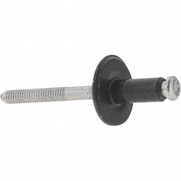 Value Collection - Large Flange Head Aluminum Peel Blind Rivet - Aluminum Mandrel, 1/8" to 21/64" Grip, 3/4" Head Diam, - Americas Industrial Supply