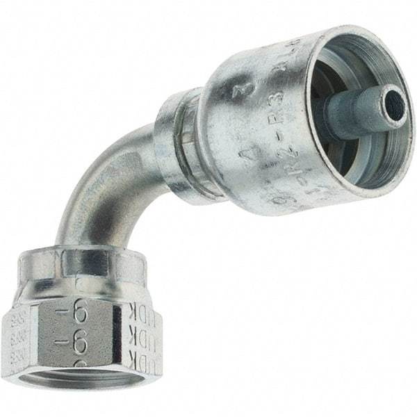Parker - 11/16-16 Seal-Lok Hydraulic Hose Female Seal-Lok Swivel 90° Elbow & Short Drop - -4 Hose Size, 1/4" Hose Diam - Americas Industrial Supply