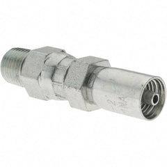 Parker - 1/8-27 Thread Steel Hydraulic Hose Male Connector - Americas Industrial Supply