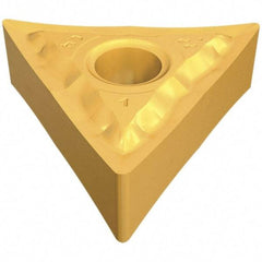 Iscar - TNMG331 PP Grade IC8250 Carbide Turning Insert - TiCN/Al2O3/TiN Finish, 60° Triangle, 3/8" Inscr Circle, 3/16" Thick, 1/64" Corner Radius - Americas Industrial Supply
