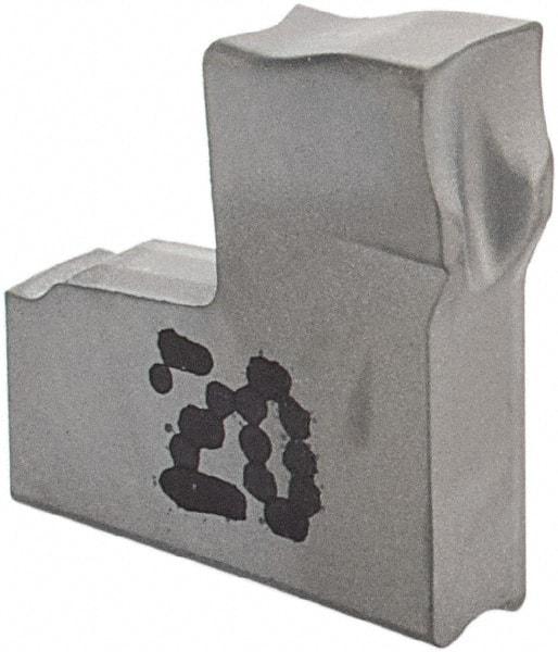 Iscar - TAG2 J IC20 Grade, 0.0787" Cutting Width, Carbide Cutoff Insert - 0° Neutral Lead Angle, 0.0079" Cnr Rad, Single End - Americas Industrial Supply