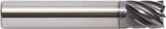 M.A. Ford - 1/2", 3" LOC, 1/2" Shank Diam, 5" OAL, 7 Flute, Solid Carbide Square End Mill - Single End, ALtima Blaze Finish, Spiral Flute, 38° Helix, Right Hand Cut, Right Hand Flute, Series 180CB - Americas Industrial Supply