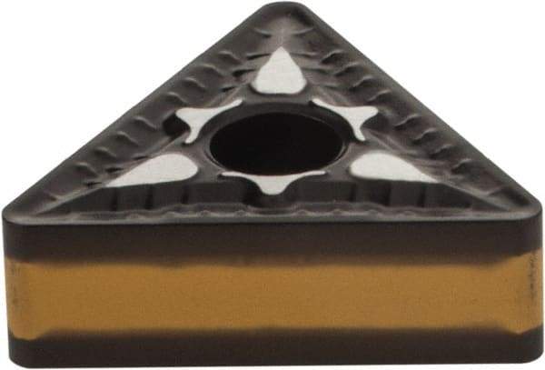 Iscar - TNMG332 PP Grade IC8250 Carbide Turning Insert - TiCN/Al2O3/TiN Finish, 60° Triangle, 3/8" Inscr Circle, 3/16" Thick, 1/32" Corner Radius - Americas Industrial Supply