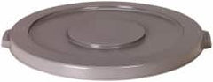 PRO-SOURCE - Round Lid for Use with 10 Gal Round Trash Cans - Gray, Plastic, For Huskee Trash Cans - Americas Industrial Supply