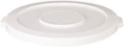 PRO-SOURCE - Round Lid for Use with 32 Gal Round Trash Cans - White, Plastic, For Huskee Trash Cans - Americas Industrial Supply