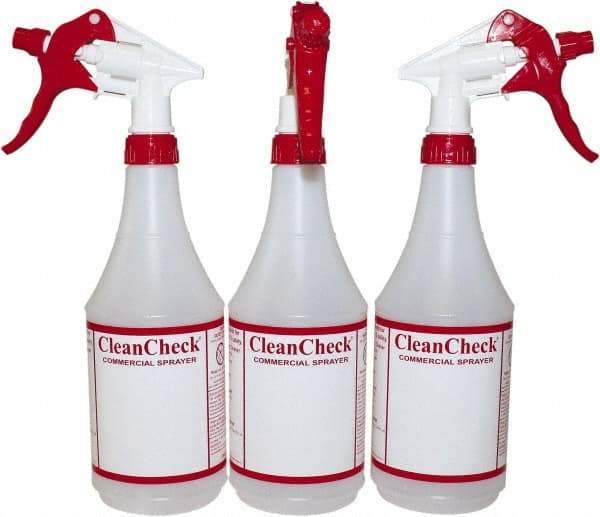 PRO-SOURCE - 24 oz Bottle & Trigger Sprayer - Red - Americas Industrial Supply