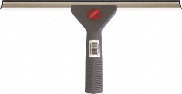 PRO-SOURCE - 14" Rubber Blade Window Washer/Squeegee - Blue, Plastic Holder - Americas Industrial Supply
