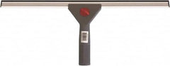 PRO-SOURCE - 18" Rubber Blade Window Washer/Squeegee - Blue, Plastic Holder - Americas Industrial Supply