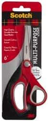 3M - 6" LOC, 6" OAL Stainless Steel Premium Scissors - Ambidextrous, For Crafts - Americas Industrial Supply