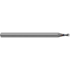 Fraisa - 0.4mm, 0.48mm LOC, 40mm OAL, 2 Flute Solid Carbide Square End Mill - Americas Industrial Supply