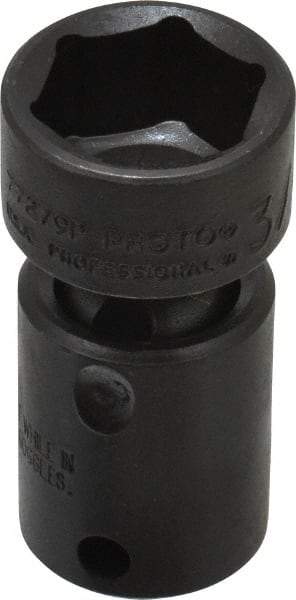 Proto - 3/8" Drive 3/4" Standard Universal Impact Socket - 6 Points, 2-3/32" OAL - Americas Industrial Supply