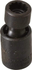 Proto - 1/4" Drive 5/16" Standard Universal Impact Socket - 12 Points, 1-13/32" OAL - Americas Industrial Supply