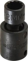 Proto - 3/8" Drive 12mm Standard Universal Impact Socket - 6 Points, 2" OAL - Americas Industrial Supply