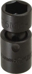 Proto - 3/8" Drive 16mm Standard Universal Impact Socket - 6 Points, 2-3/32" OAL - Americas Industrial Supply