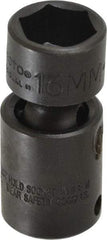 Proto - 3/8" Drive 18mm Standard Universal Impact Socket - 6 Points, 2-3/32" OAL - Americas Industrial Supply