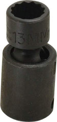 Proto - 3/8" Drive 13mm Deep Universal Impact Socket - 12 Points, 2" OAL - Americas Industrial Supply