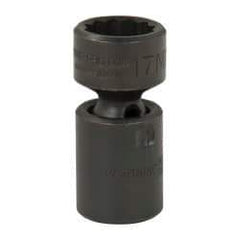 Proto - 3/8" Drive 17mm Deep Universal Impact Socket - 12 Points, 2-3/32" OAL - Americas Industrial Supply