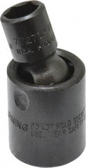 Proto - 3/8" Drive 3/8" Standard Universal Impact Socket - 6 Points, 1-29/32" OAL - Americas Industrial Supply