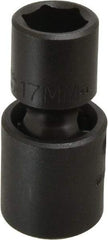 Proto - 1/2" Drive 17mm Standard Universal Impact Socket - 6 Points, 2-11/16" OAL - Americas Industrial Supply