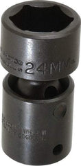 Proto - 1/2" Drive 24mm Standard Universal Impact Socket - 6 Points, 2-11/16" OAL - Americas Industrial Supply
