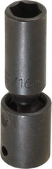 Proto - 1/2" Drive 9/16" Deep Universal Impact Socket - 6 Points, 3-19/32" OAL - Americas Industrial Supply