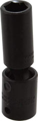 Proto - 1/2" Drive 15mm Deep Universal Impact Socket - 6 Points, 3-1/2" OAL - Americas Industrial Supply