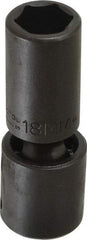Proto - 1/2" Drive 18mm Deep Universal Impact Socket - 6 Points, 3-1/2" OAL - Americas Industrial Supply