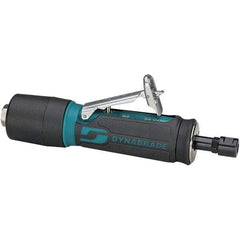 Dynabrade - 1/4" Collet, Straight Handle, Air Straight Die Grinder - 30,000 RPM, Rear Exhaust, 23 CFM, 0.4 hp, 90 psi, 1/4 NPT Inlet - Americas Industrial Supply