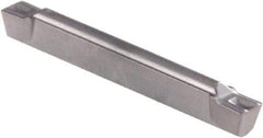 Kennametal - 0205G GMN Grade KCU10, 2.05mm Cutting Width Carbide Grooving Insert - 2mm Max Depth of Cut, Neutral, 0.2mm Corner Radius, AlTiN Finish - Americas Industrial Supply