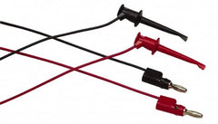 Fluke - Black/Red Electrical Test Equipment Leads Set - Use with All Models - Americas Industrial Supply