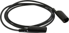 Pomona - Black Electrical Test Equipment Patch Cord - Use with Alligators Test Clips - Americas Industrial Supply