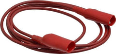 Pomona - Red Electrical Test Equipment Patch Cord - Use with Alligators Test Clips - Americas Industrial Supply