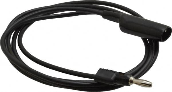 Pomona - Black Electrical Test Equipment Clip - Use with 0.300" Terminal, Banana Plugs - Americas Industrial Supply