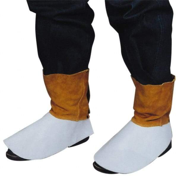 PRO-SAFE - Men's Universal (Women's Universal) Flame Resistant/Retardant Spats - Leather Upper, Gold - Americas Industrial Supply