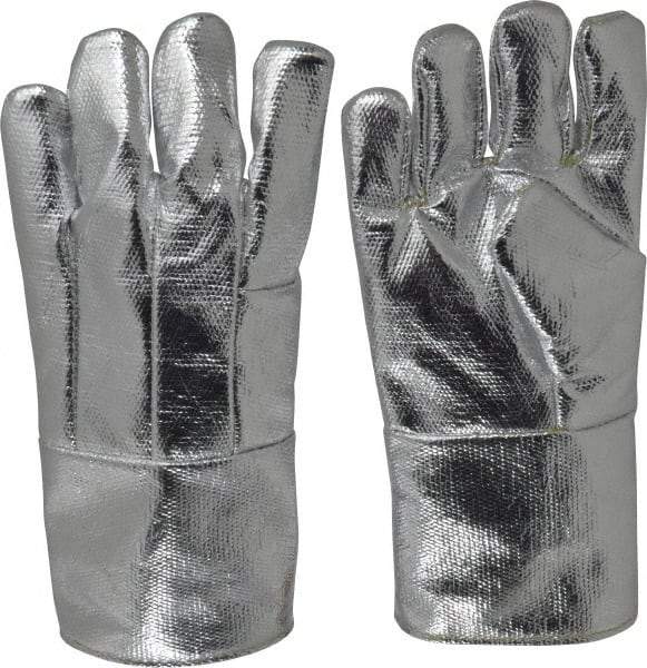 Steel Grip - Size Universal Wool Lined Aluminized Thermonol Welding Glove - 14" OAL, Gauntlet Cuff, For General Welding - Americas Industrial Supply