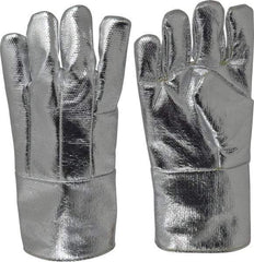 Steel Grip - Size Universal Wool Lined Aluminized Thermonol Welding Glove - 14" OAL, Gauntlet Cuff, For General Welding - Americas Industrial Supply